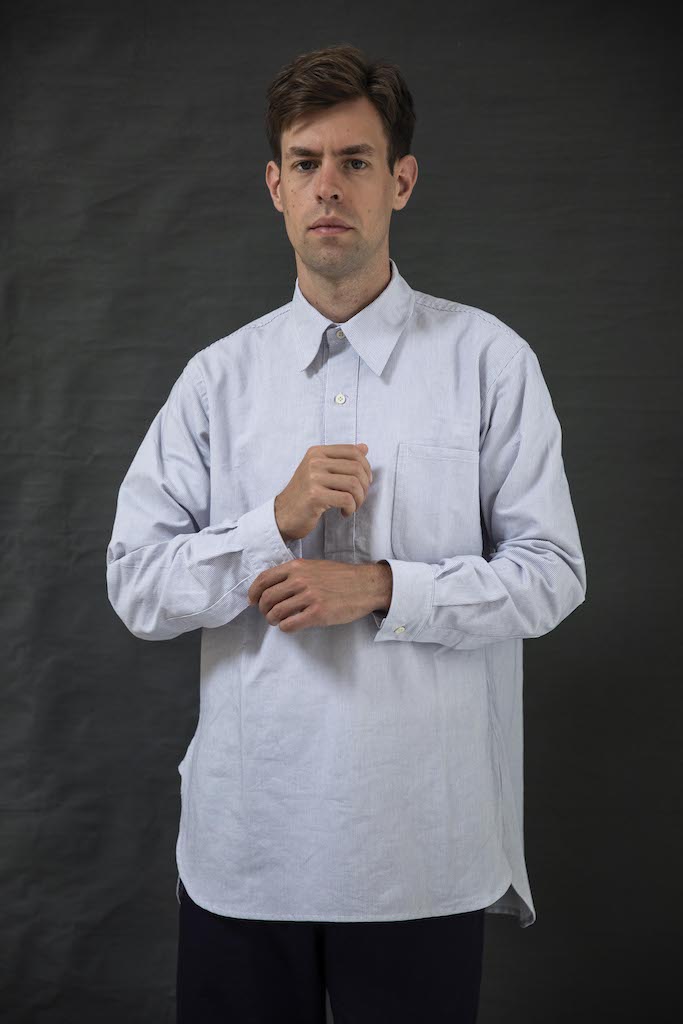Blue Stripe Italian Cotton