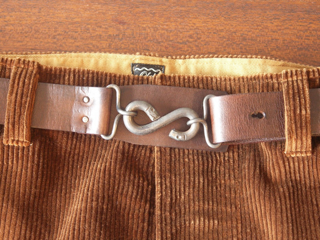 Leather Belt with s-clasp